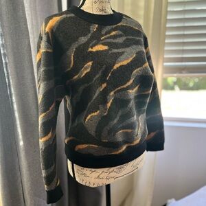 DKNY Women’s Tiger Striped pullover sweater